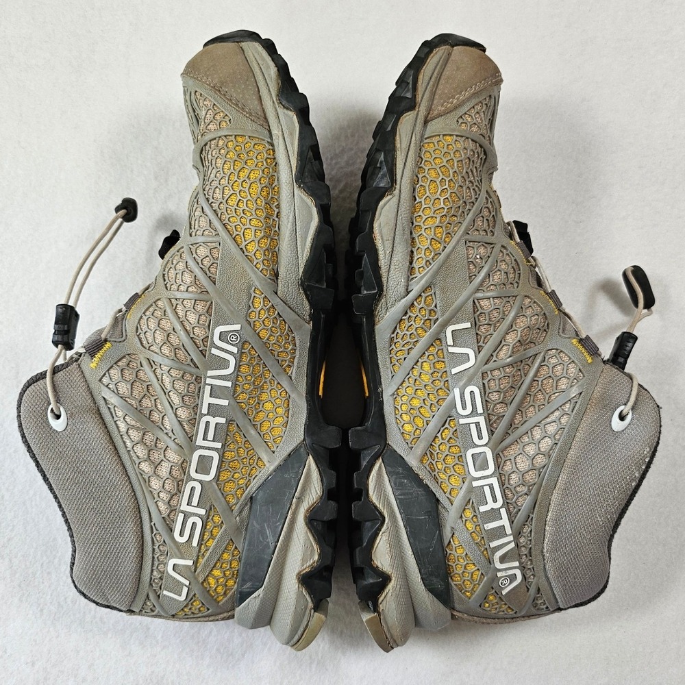 La Sportiva Synthesis Mid GTX Womens Hiking Trail Boots Gray Yellow Gore-Tex 7.5 - Picture 3 of 16